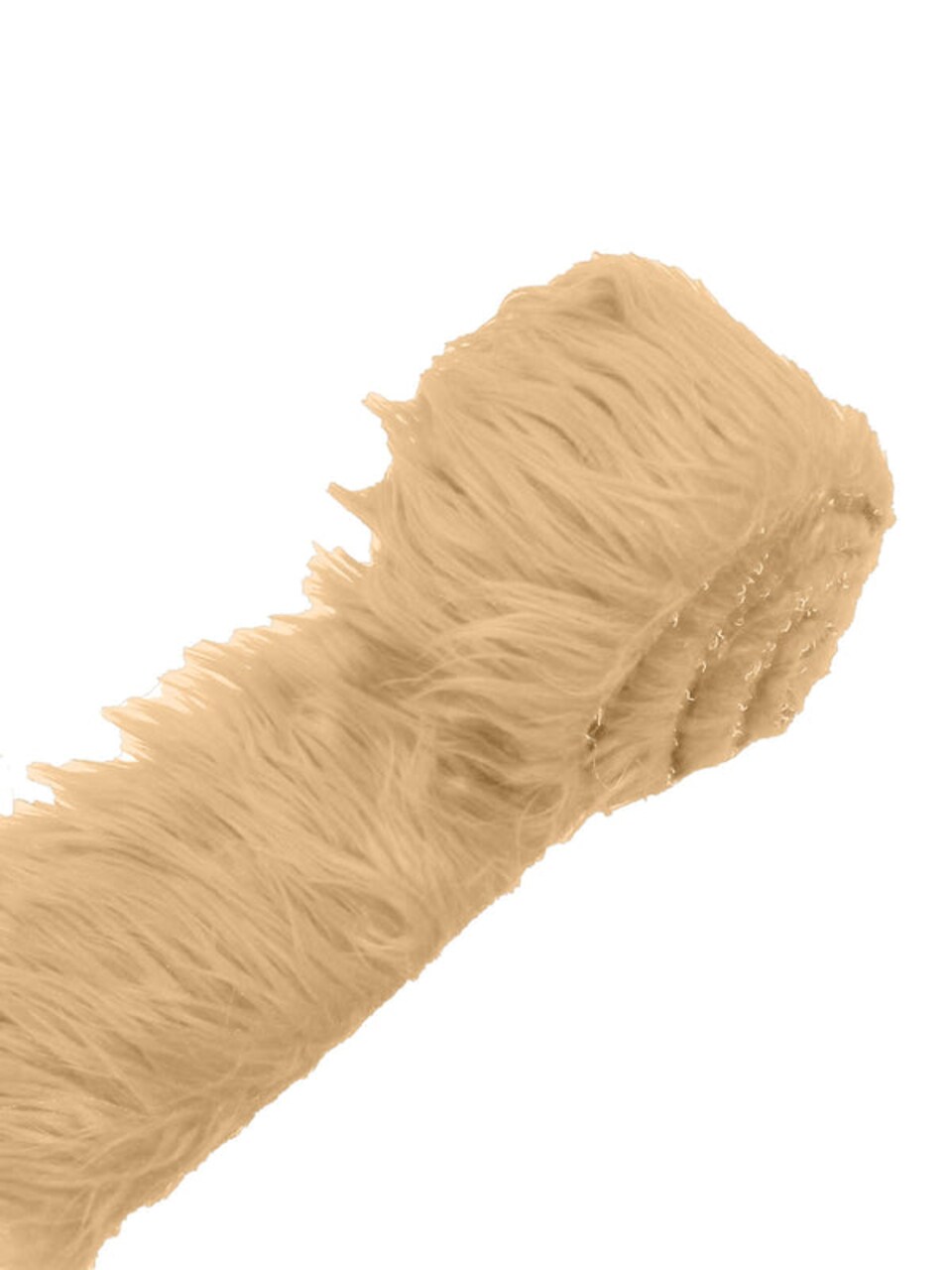 18" x 60" Size Long Pile Shaggy Faux Fur Strip Fabric for Crafts Costumes Home Decor Trim
